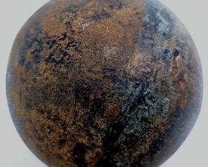 Antique 8-Pound Cannon Ball 4" Wide