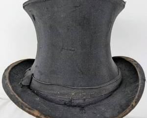 Antique Black Top Hat - Semi-Shabby Steampunk Special!