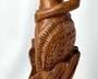 Vintage Hand-Carved Wooden Mermaid Figure