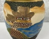 Antique Cloisonne Satsuma Japanese Vase