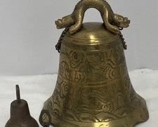Collection of Three Vintage Chinese Brass Bells