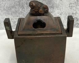 Antique Japanese Bronze Censer - Incense Burner