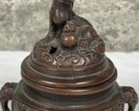 Antique Brass Japanese Censer- Incense Burner- 1883