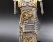 Japanese Samurai 1650 AD - Pewter/Sterling/Gold Franklin Mint Armor 6 of 6