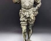 Antique Victorian Spanish Conquistador Cast Spelter Statue #2