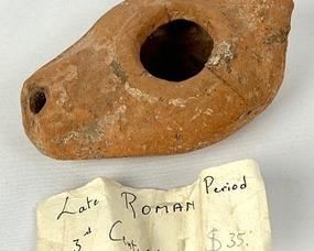 Ancient Late Roman Period 3rd Century Clay Lamp