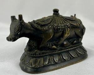 Antique Cast Bronze Figure of a Bull- Tibet