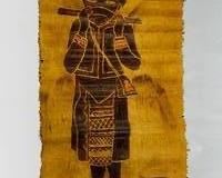 Unique Hand Painted Paper Scroll from Taiwan