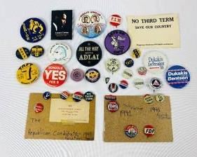 Vintage Historic Presidential Pins and More! 1941 forward.
