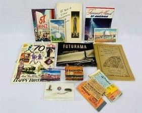 Vintage NY World's Fair Memoribilia (1939) and Disney Tickets!