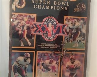 Redskin Clock super bowl win over Denver