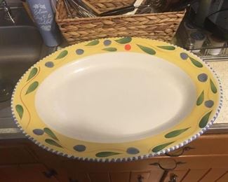 Pier 1 Palermo china set with Pasta Bowl & serving platter
