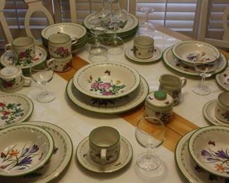 Table is sold.  Dishes are available. 