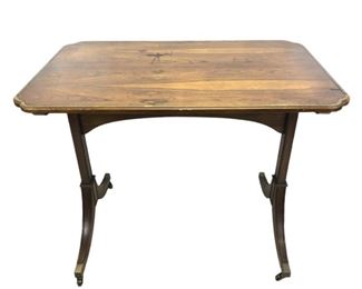 
Vintage Baker Furniture Woburn Abbey Collection Rosewood Veneer Tea Table