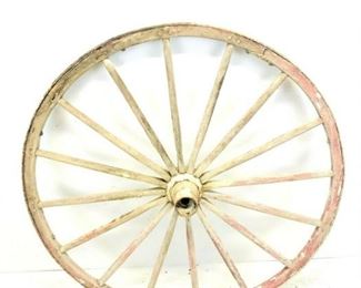 
Antique 16 Spoke Wagon Wheel