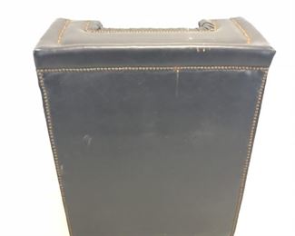 
Mid Century Modern Black Leather Bar 