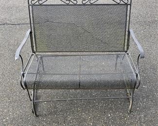 
Wrought Iron Glider Bench