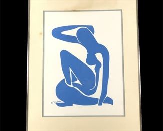 
Genuine Signed Henri Matisse Female Figure Print