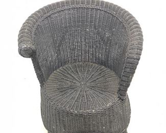 
Black Outdoor Wicker Patio Chair 