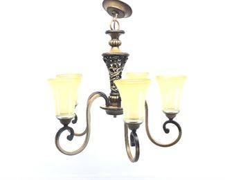 
Wrought Iron 5-Light Chandelier