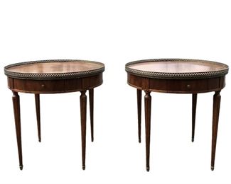Milling Road Baker Furniture French Bouillotte Style Side Tables