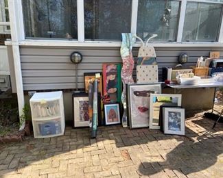 mirrors, artwork, stickers