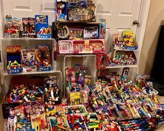 HUGE PEZ Dispenser Collection