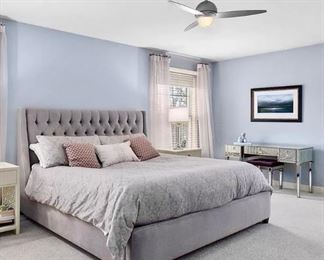 Arhaus Devereaux Tufted Bed / King Size Bed / King Bed (Mattress and Box Spring NOT for sale)