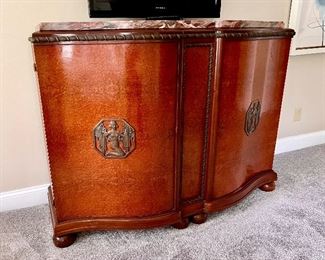 Marble Top Credenza / Bar 