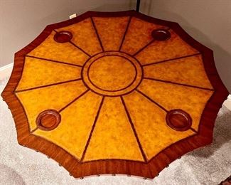 Drexel Heritage Leather Top Game Table