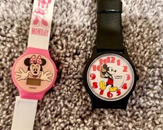Vintage Mickey Mouse & Minnie Mouse Watch
