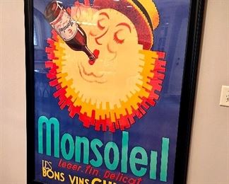 Authentic Vintage Roby’s  Monsoleil Poster