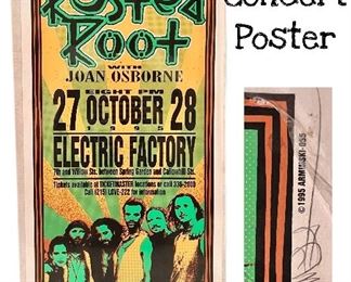 Signed concert poster