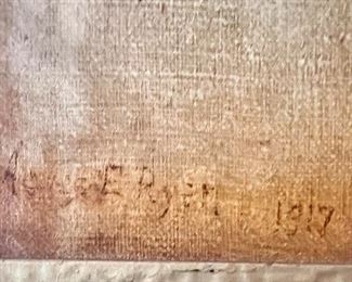 1917 Signed Oil Painting