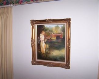 GILT-FRAMED PAINTING
