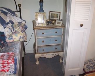 PAINTED CHEST & MISC.