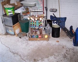 CROQUET SET & MISC.