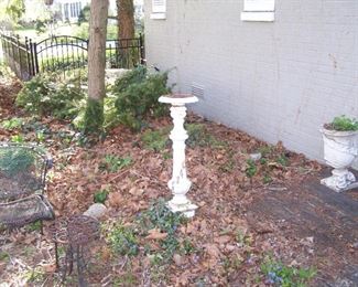 CAST IRON PEDESTAL--ONE OF A PAIR