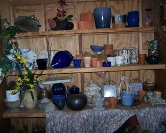 POTS IN THE GARDEN SHED