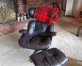 Plycraft Chair and Ottoman