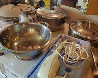 kitchen essentials and a massager 