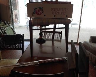 Dropleaf table and chairs