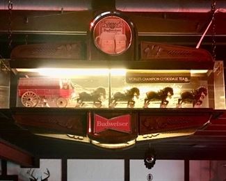 Budweiser horse light - basement 