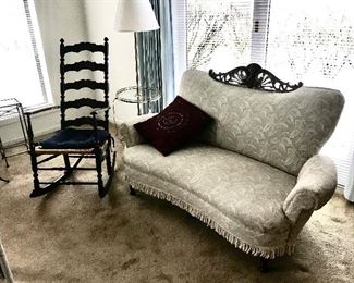 Rocking chair and settee - bedroom