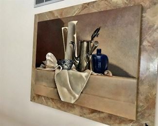Paintings - hallway by staircase