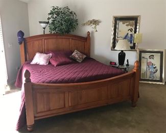 Bedroom furniture, wooden bed - bedroom