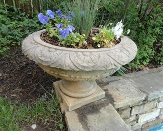 Yelp not a typo....there are 3 of these amazing large concrete urns from the Longwood Garden Collection