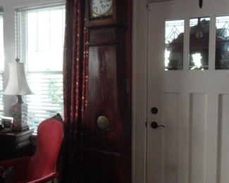 French Morbier Clock/this provincial clock was made by village farmers and assembled by a local locksmith/it stricks TWICE! 19th Century