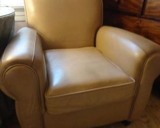 Leather Chair (matching ottoman next picture)
