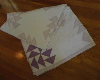 Vintage Quilt in shades of lavender